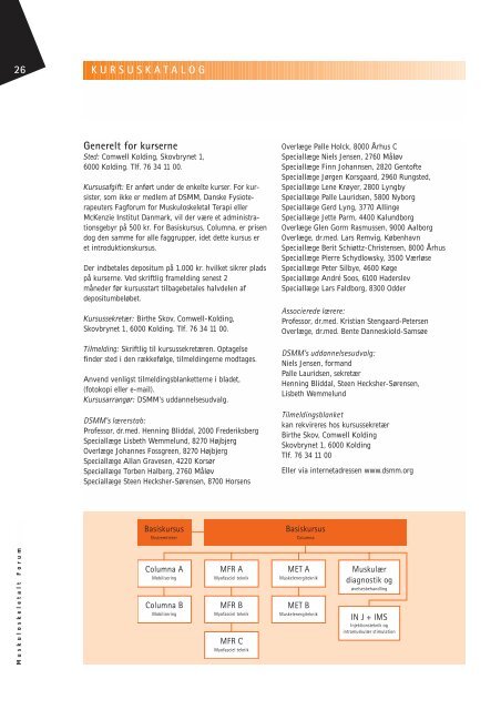 Muskuloskeletalt Forum - 3/2004 (pdf) - Fagforum for ...