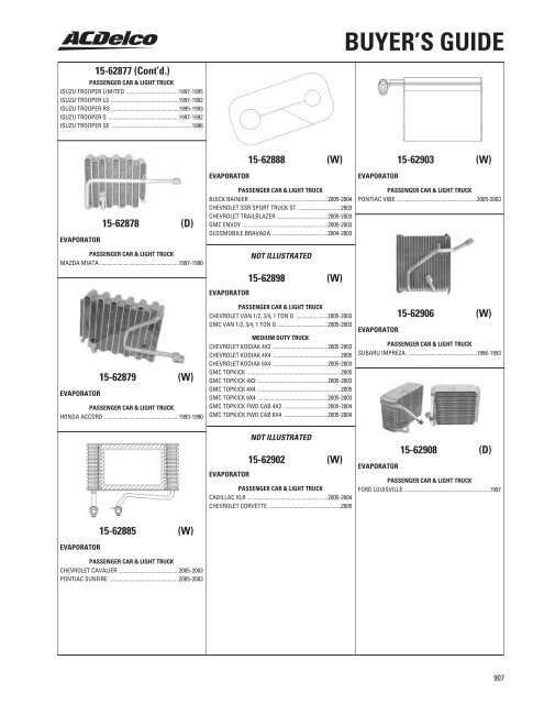 Buyer's guide - ACDelco