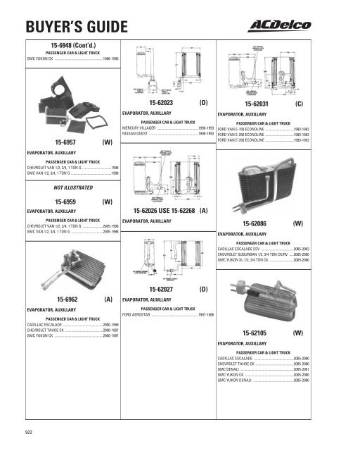 Buyer's guide - ACDelco