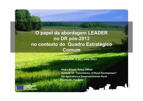 O Quadro EstratÃ©gico Comum (QEC) - CAP - Agricultores de Portugal