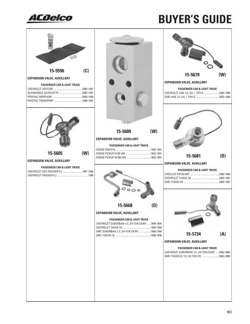 Buyer's guide - ACDelco