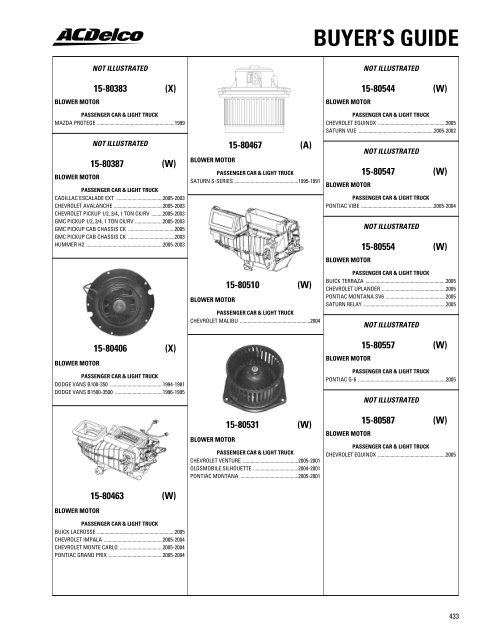 BUYER'S GUIDE - ACDelco