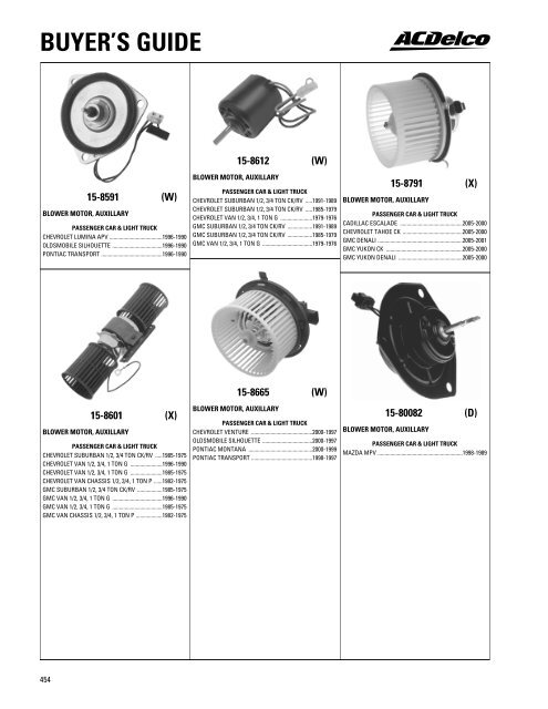 BUYER'S GUIDE - ACDelco