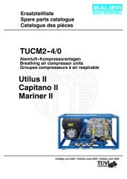 TUCM2--4/0 Utilus II Capitano II Mariner II - Bauer Kompressoren ...