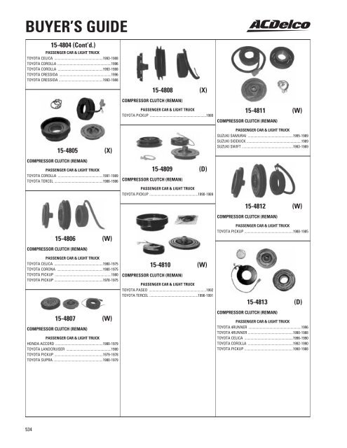 BUYER'S GUIDE - ACDelco