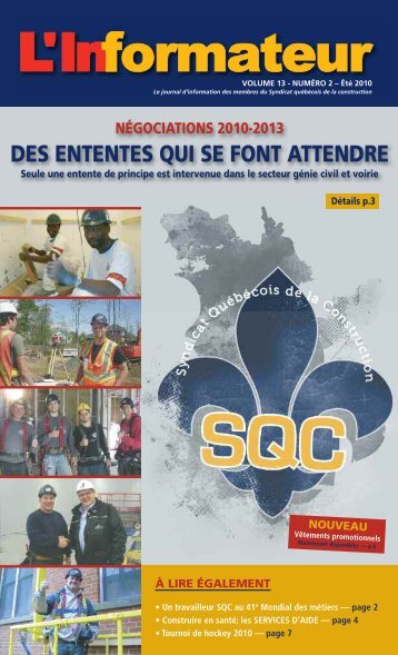 DES ENTENTES QUI SE FONT ATTENDRE - Sqc.ca