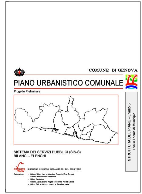 Bilancio Servizi - PUC - Comune di Genova