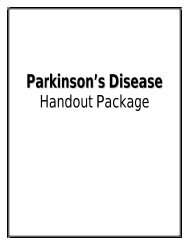 Parkinson's Disease - Onehealth.ca