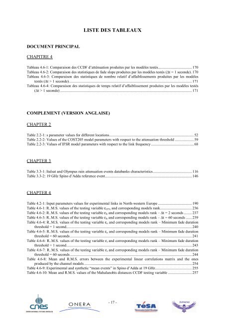 Modélisation de la dynamique du canal de propagation Terre ...