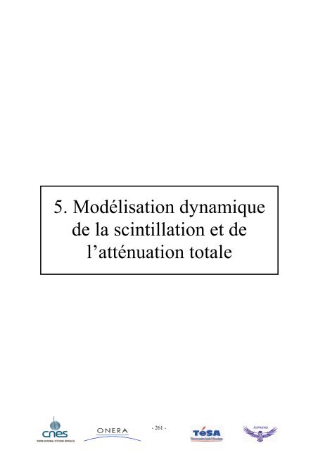 Modélisation de la dynamique du canal de propagation Terre ...