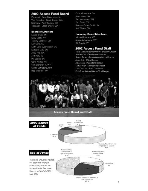 ANNUAL REPORT - Access Fund