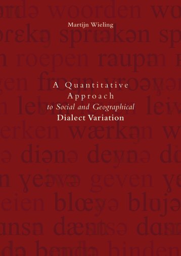 A Quantitative Approach to Social and Geographical Dialect Variation