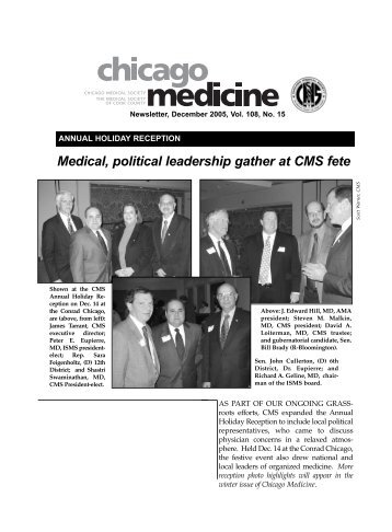 Chicago Medicine Newsletter (December 2005) - Chicago Medical ...