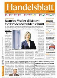 Beatrice Weder di Mauro fordert den Schuldenschnitt
