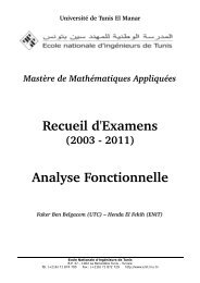 Recueil d'Examens Analyse Fonctionnelle - lamsin