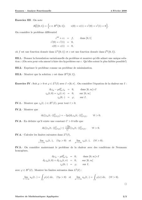 Recueil d'Examens Analyse Fonctionnelle - lamsin