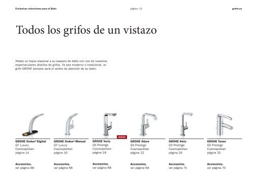 Exclusivas colecciones para el Baño - GROHE España, SA