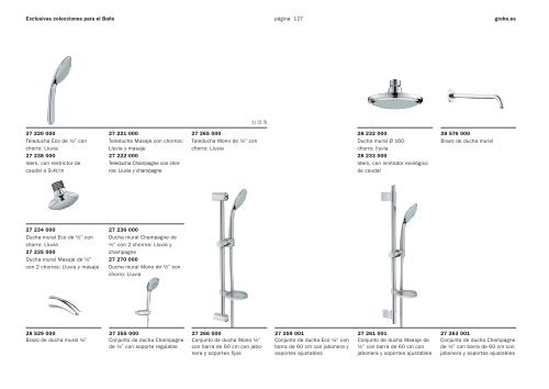 Exclusivas colecciones para el Baño - GROHE España, SA