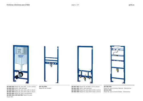 Exclusivas colecciones para el Baño - GROHE España, SA