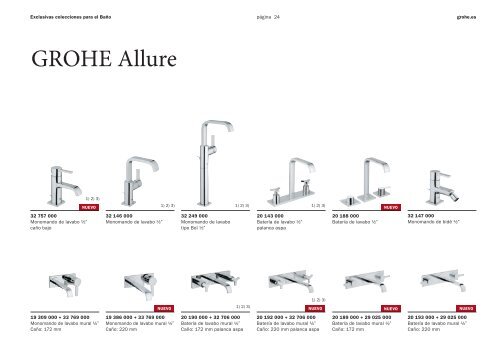 Exclusivas colecciones para el Baño - GROHE España, SA