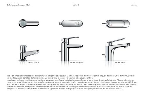 Exclusivas colecciones para el Baño - GROHE España, SA