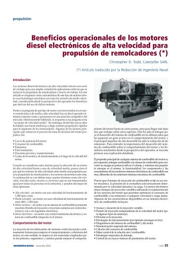 Beneficios operacionales de los motores diesel electrónicos de