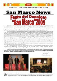 San Marco News - Donatori San Marco