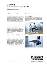 FAKTUM 15 Muskelaktivierung auf der A5 - Kieser Training