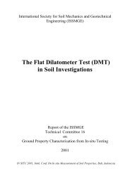 The Flat Dilatometer Test (DMT) in Soil Investigations - Marchetti DMT
