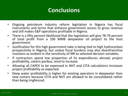 PETROLEUM INDUSTRY REFORM IN NIGERIA: SIMULATION ...