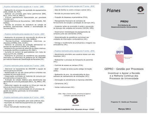 folder em PDF - Centro de ComputaÃƒÂ§ÃƒÂ£o - Unicamp
