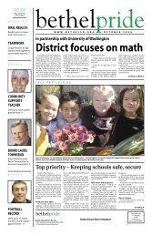 District focuses on math - Bethel School District