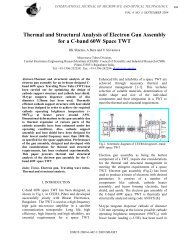 Thermal and Structural Analysis of Electron Gun ... - Ijmot.com