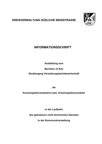 KREISVERWALTUNG SÜDLICHE ... - Landkreis Südliche Weinstraße