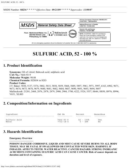 J.T.Baker® NEUTRASORB®, Material for Acid Spills