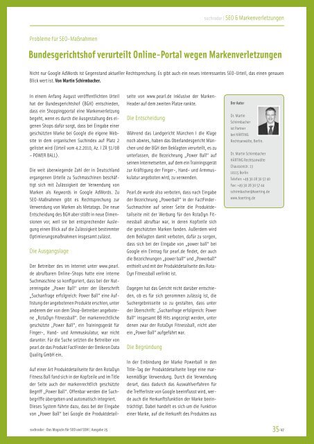 suchradar - Ausgabe 25 - 1. September 2010