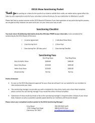 OCCA Show Sanctioning Packet Sanctioning Checklist Sanctioning ...