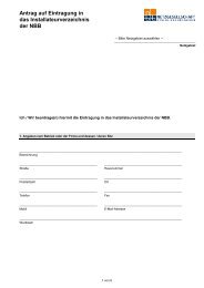 Antrag auf Eintragung in das Installateurverzeichnis der NBB (PDF ...