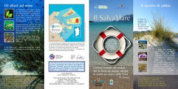 Scarica la brochure pieghevole del Salvamare - Area Marina ...