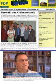 Ausgabe 3/2011 - FDP Kreisverband Aschaffenburg Land