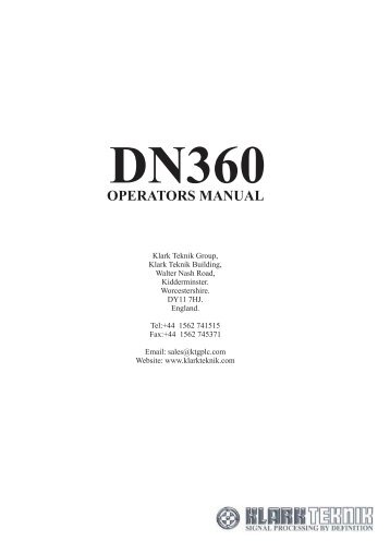 Klark Teknik DN360 - Le Brise Glace