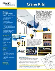 DR Crane Kits (PDF: 319KB) - Demag Cranes & Components