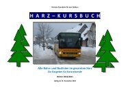 HARZKURSBUCH Alle Bahn und Buslinien im gesamten Harz Ein ...