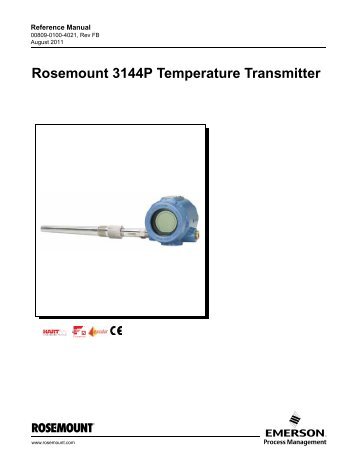Rosemount 3144P Temperature Transmitter - Process Centre Of ...