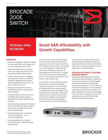 Brocade 200E Switch - Nordic Computer A/S