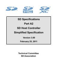 SD Host Controller Simplified Specification - SD Association