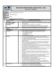 2008 Midlands AGM - Minutes - Midrand Estates