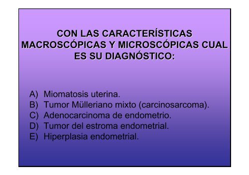 Tumor Mixto Mülleriano - Hospital General de México