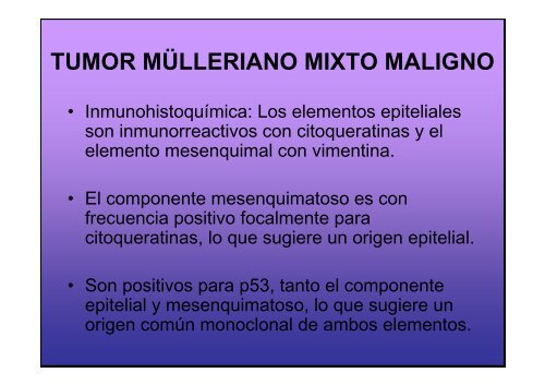 Tumor Mixto Mülleriano - Hospital General de México