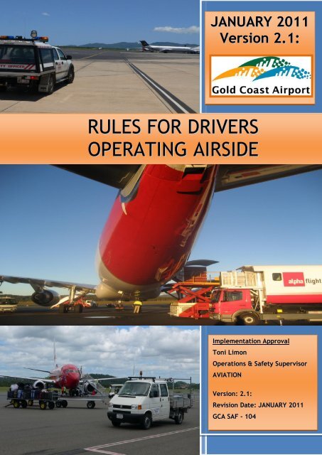 GCA SAF – 104 Version 2.1: Issued January - Gold Coast Airport